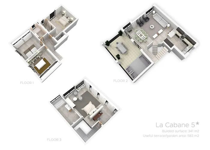 Vacation I La Cabane, Prestige, Heated Pool, 300m To The Vila